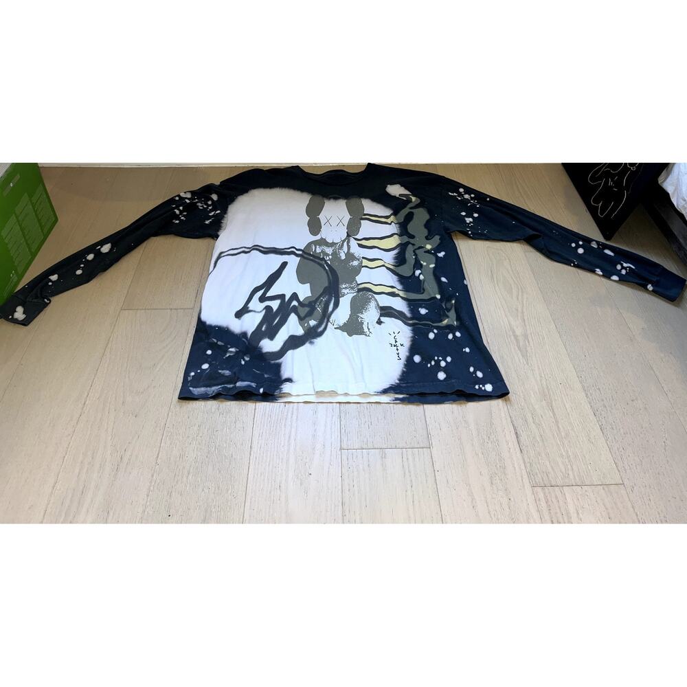 Cactus Jack x KAWS X Fragment  Tie-Dye Long Sleeve Tee